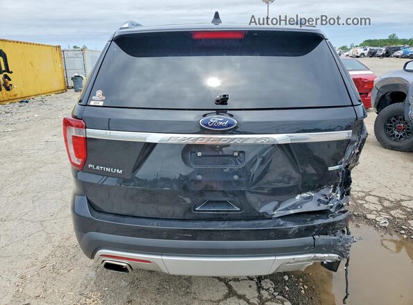 1FM5K8HT1HGD83121 2017 FORD EXPLORER Black Rear view