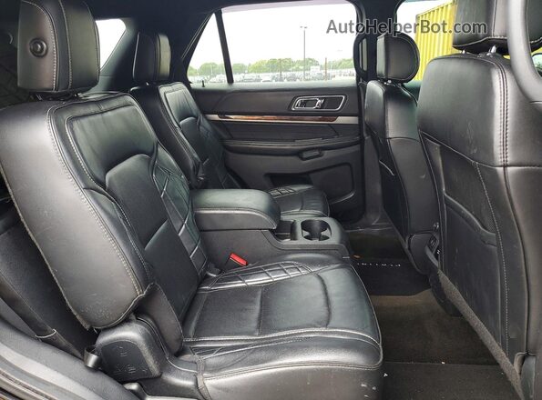 1FM5K8HT1HGD83121 2017 FORD EXPLORER Black Rear seats view