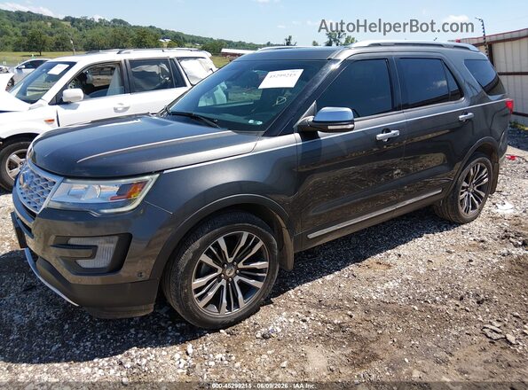1FM5K8HT1HGD95995 2017 FORD EXPLORER Gray Передня ліва чверть