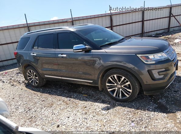 1FM5K8HT1HGD95995 2017 FORD EXPLORER Gray Вид задньої частини салону