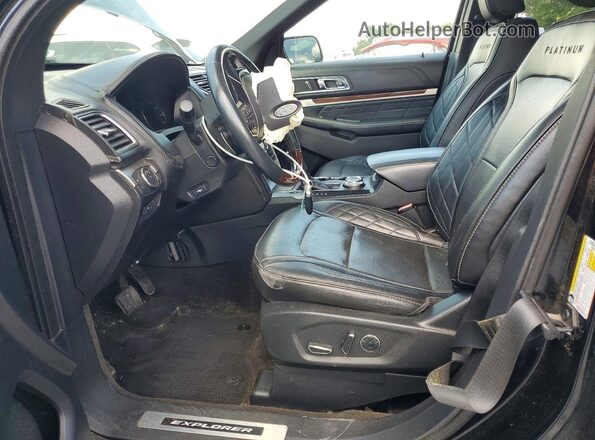 1FM5K8HT1JGA76926 2018 FORD EXPLORER Black წინა სალონის ხედი