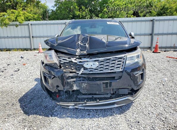 1FM5K8HT1JGA76926 2018 FORD EXPLORER Black წინა ხედი