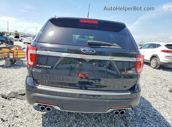 1FM5K8HT1JGA76926 2018 FORD EXPLORER Black უკანა ხედი