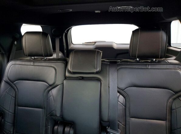 1FM5K8HT1JGA76926 2018 FORD EXPLORER Black უკანა სავარძლების ხედი