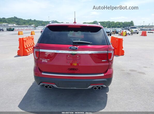 1FM5K8HT1JGC48758 2018 FORD EXPLORER Red 