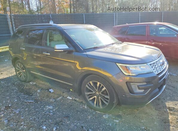 1FM5K8HT2HGA09231 2017 FORD EXPLORER Gray Передня права чверть