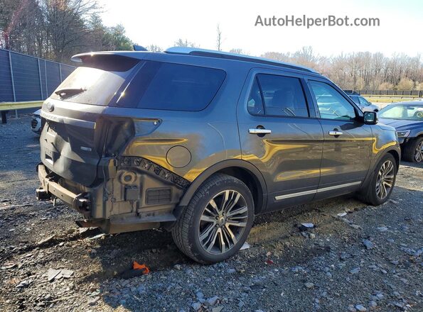 1FM5K8HT2HGA09231 2017 FORD EXPLORER Gray Задня права чверть