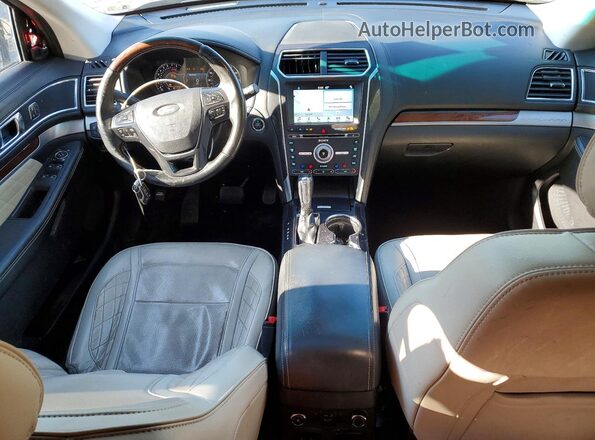1FM5K8HT2HGA09231 2017 FORD EXPLORER Gray Вид панелі приладів