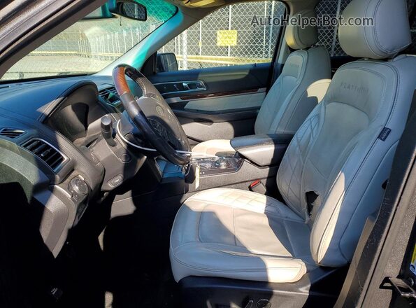 1FM5K8HT2HGA09231 2017 FORD EXPLORER Gray Вид салону спереду