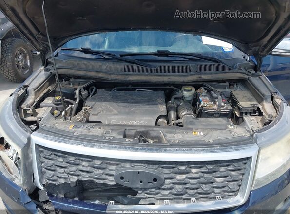 1FM5K8HT2HGC85585 2017 FORD EXPLORER Blue Հետևի տեսք
