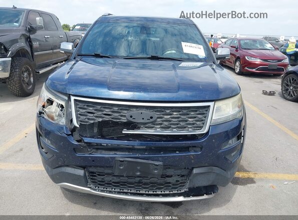 1FM5K8HT2HGC85585 2017 FORD EXPLORER Blue Սարքավորումների վահանակի տեսք