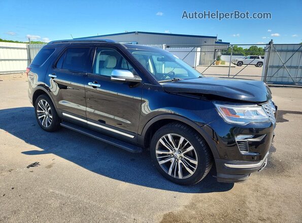 1FM5K8HT2JGC29913 2018 FORD EXPLORER Black Przód prawy