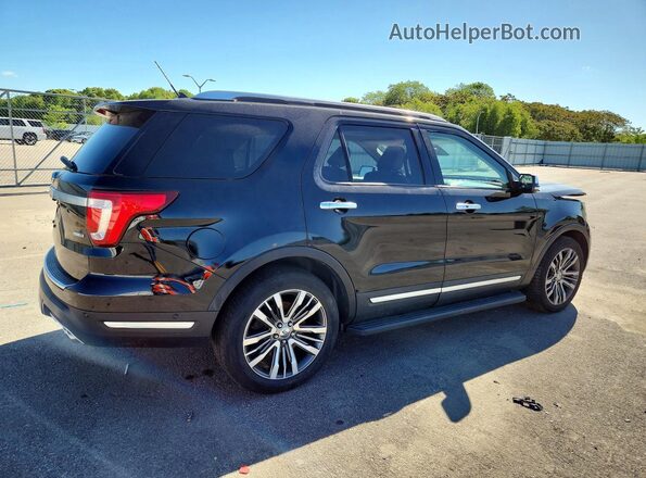 1FM5K8HT2JGC29913 2018 FORD EXPLORER Black Tył prawy