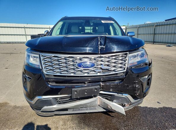 1FM5K8HT2JGC29913 2018 FORD EXPLORER Black Widok z przodu