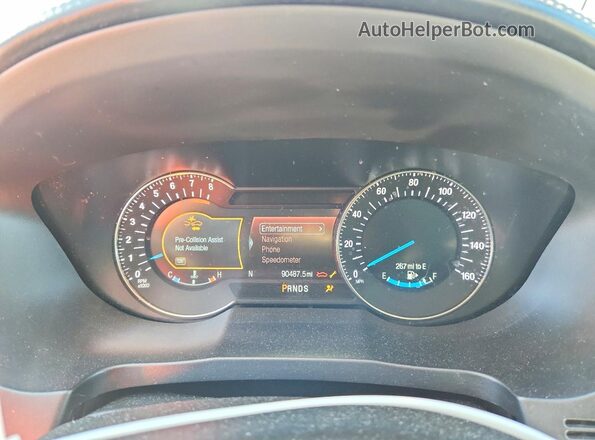 1FM5K8HT2JGC29913 2018 FORD EXPLORER Black Widok zestawu wskaźników
