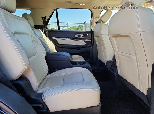 1FM5K8HT2JGC29913 2018 FORD EXPLORER Black Widok wnętrza z tyłu