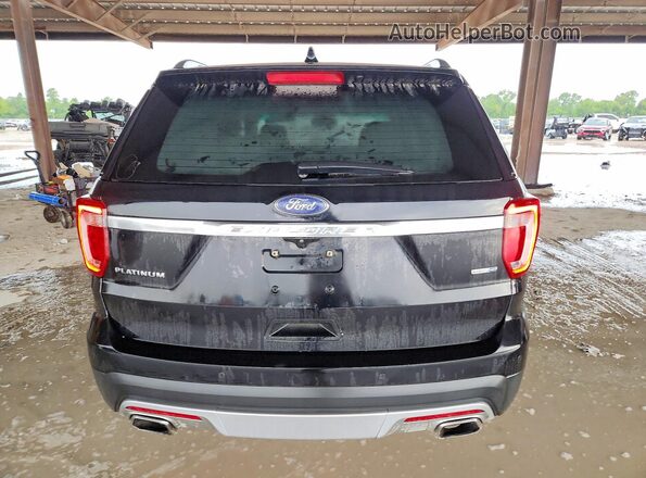 1FM5K8HT3GGC38435 2016 FORD EXPLORER Black Հետևի տեսք