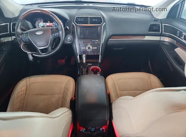 1FM5K8HT3GGC38435 2016 FORD EXPLORER Black Առջևի վահանակի տեսք
