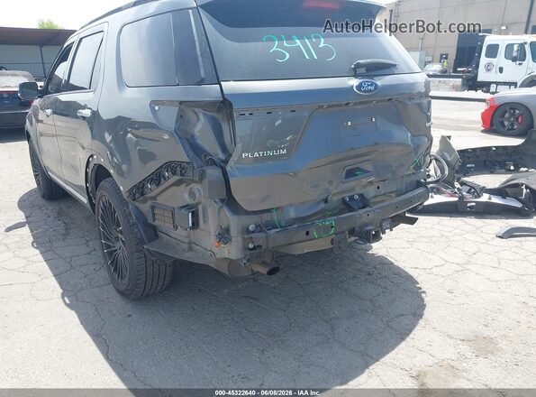 1FM5K8HT3GGC69491 2016 FORD EXPLORER Gray წინა ხედი