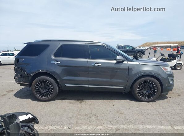 1FM5K8HT3GGC69491 2016 FORD EXPLORER Gray სალონის 360-გრადუსიანი ხედი