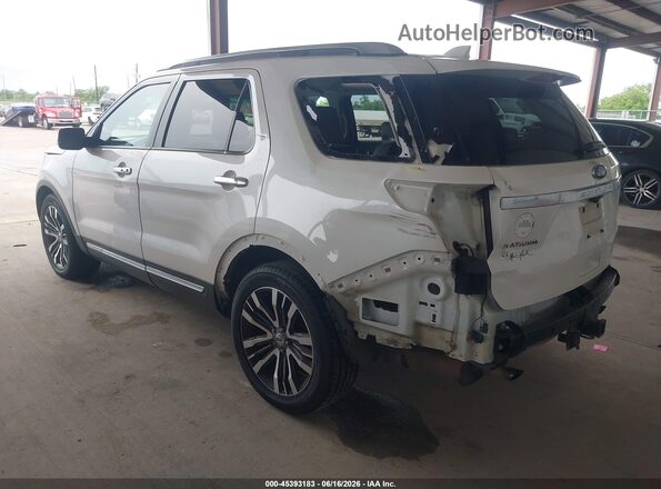 1FM5K8HT3GGD26093 2016 FORD EXPLORER White Trasero izquierdo