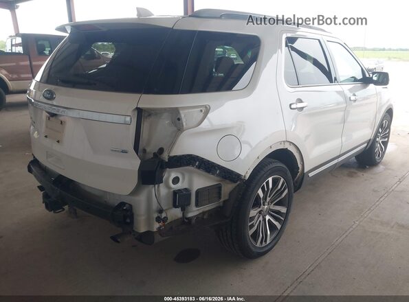 1FM5K8HT3GGD26093 2016 FORD EXPLORER White Trasero derecho