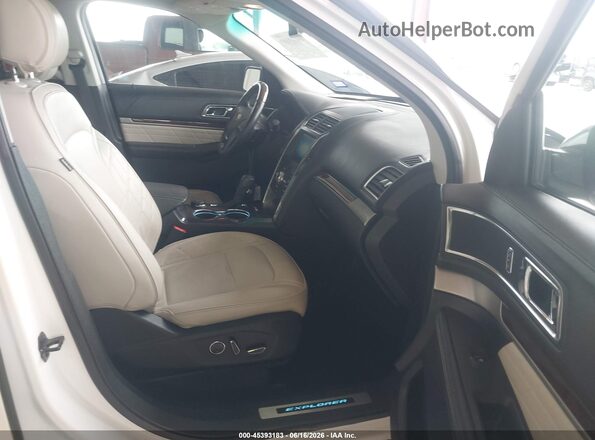 1FM5K8HT3GGD26093 2016 FORD EXPLORER White Vista interior delantera