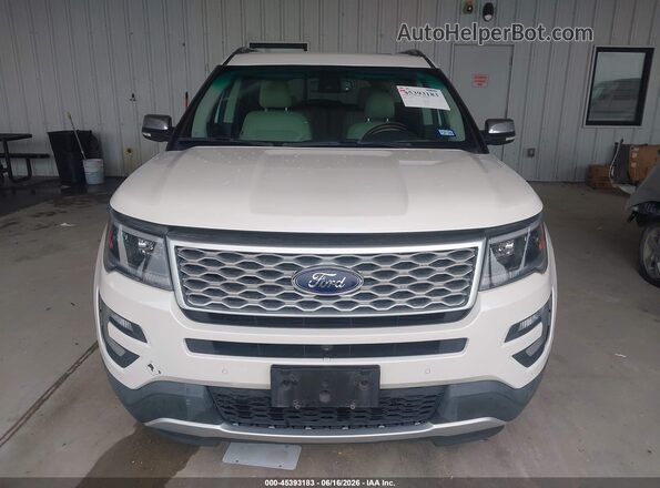 1FM5K8HT3GGD26093 2016 FORD EXPLORER White Vista del cuadro de instrumentos