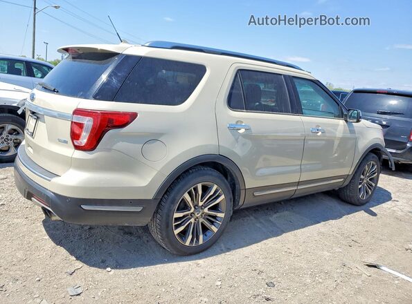1FM5K8HT3JGB06167 2018 FORD EXPLORER Beige Rear right