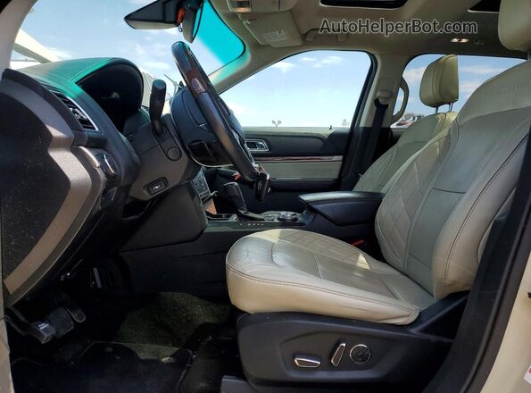1FM5K8HT3JGB06167 2018 FORD EXPLORER Beige Front interior view