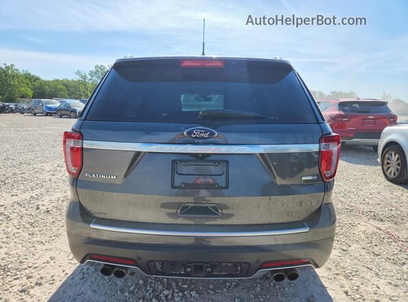 1FM5K8HT3KGA51656 2019 FORD EXPLORER Gray Widok z tyłu