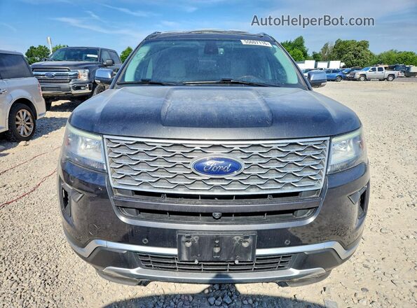 1FM5K8HT3KGA51656 2019 FORD EXPLORER Gray Widok z przodu