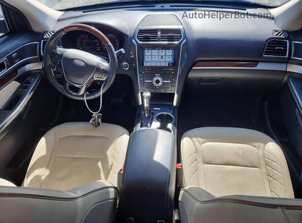 1FM5K8HT3KGA51656 2019 FORD EXPLORER Gray Widok deski rozdzielczej