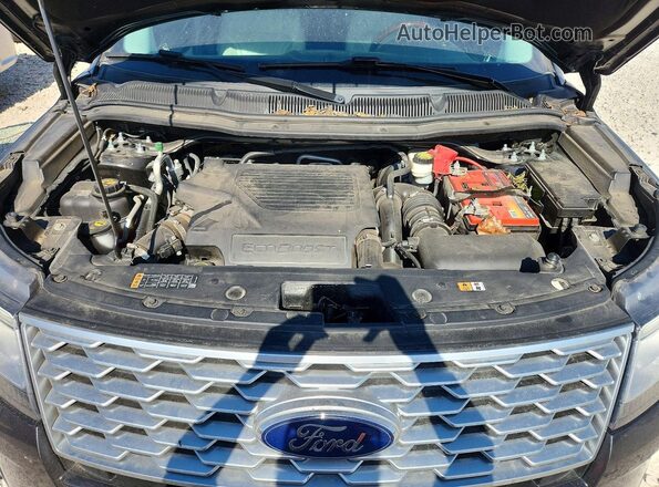 1FM5K8HT3KGA51656 2019 FORD EXPLORER Gray Widok komory silnika