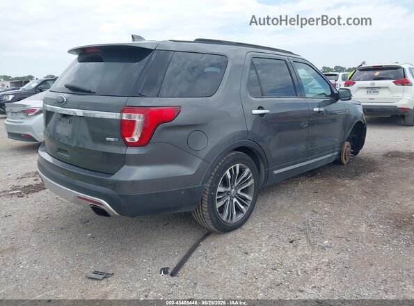 1FM5K8HT4HGE37043 2017 FORD EXPLORER Gray Задня права чверть