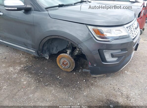 1FM5K8HT4HGE37043 2017 FORD EXPLORER Gray Вид спереду