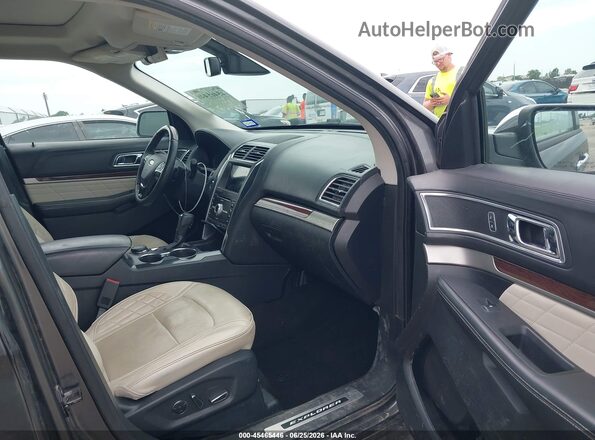 1FM5K8HT4HGE37043 2017 FORD EXPLORER Gray Вид салону спереду