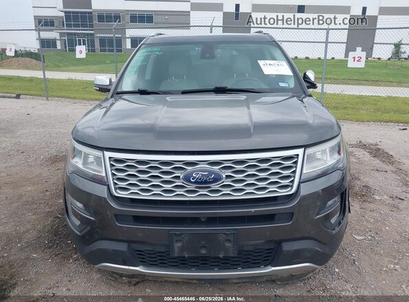 1FM5K8HT4HGE37043 2017 FORD EXPLORER Gray Вид щитка приладів