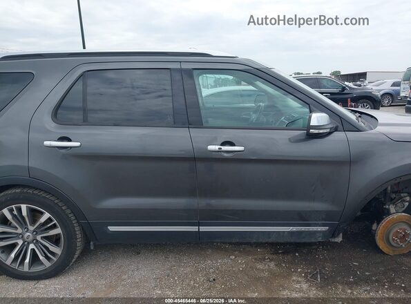 1FM5K8HT4HGE37043 2017 FORD EXPLORER Gray Вид задньої частини салону