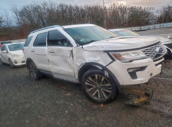1FM5K8HT4JGC20534 2018 FORD EXPLORER Белый Передняя правая четверть