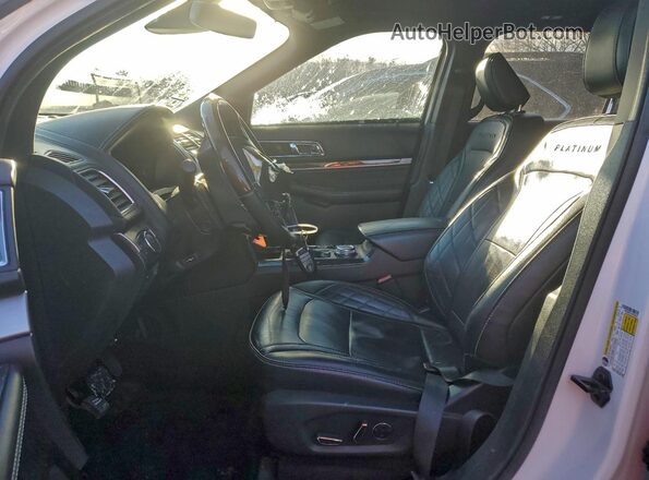 1FM5K8HT4JGC20534 2018 FORD EXPLORER Белый Вид салона спереди