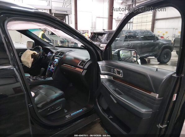 1FM5K8HT5GGB75595 2016 FORD EXPLORER Black Widok wnętrza z przodu