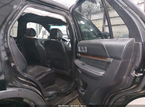 1FM5K8HT5GGB75595 2016 FORD EXPLORER Black Widok naklejki z numerem VIN
