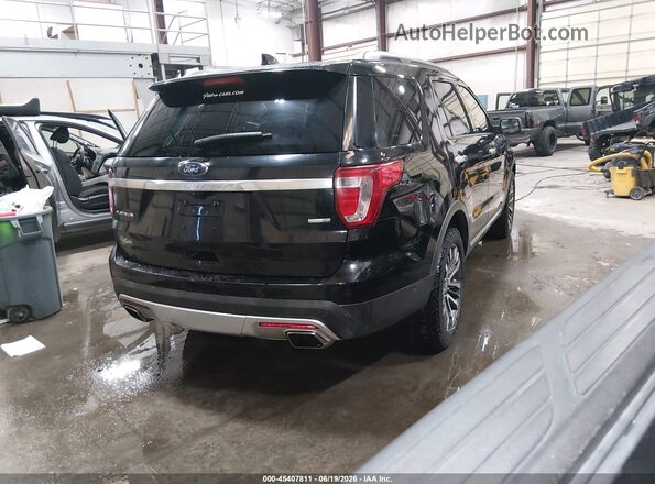 1FM5K8HT5GGB75595 2016 FORD EXPLORER Black Tył prawy