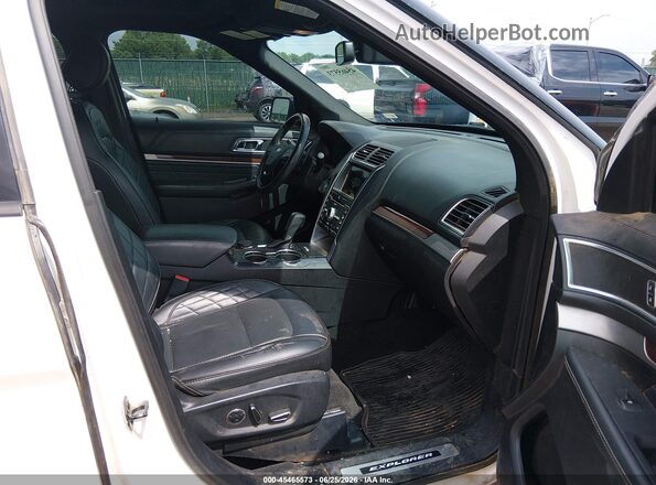 1FM5K8HT5HGB78692 2017 FORD EXPLORER White წინა სალონის ხედი