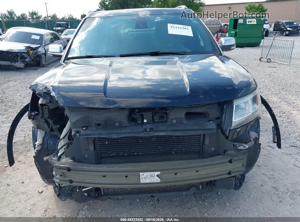 1FM5K8HT5HGD00354 2017 FORD EXPLORER Black Front view