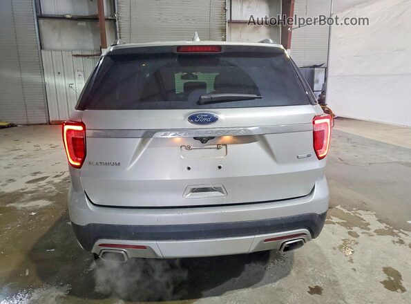 1FM5K8HT5HGD94445 2017 FORD EXPLORER Silver Rear view