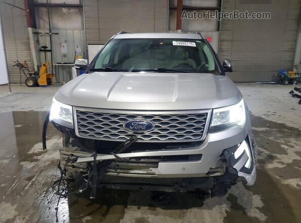 1FM5K8HT5HGD94445 2017 FORD EXPLORER Silver Front view