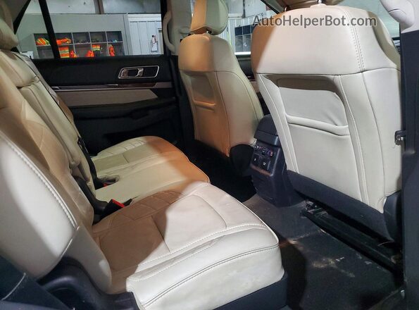 1FM5K8HT5HGD94445 2017 FORD EXPLORER Silver Rear interior view