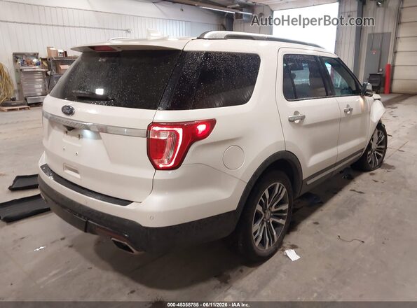 1FM5K8HT6HGA00242 2017 FORD EXPLORER White Trasero derecho
